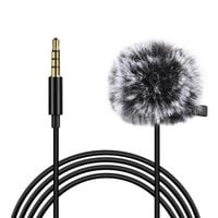 Puluz Pojemnościowy Krawatowy Mikrofon Z Klipsem Do Nagrywania Jack 3.5mm