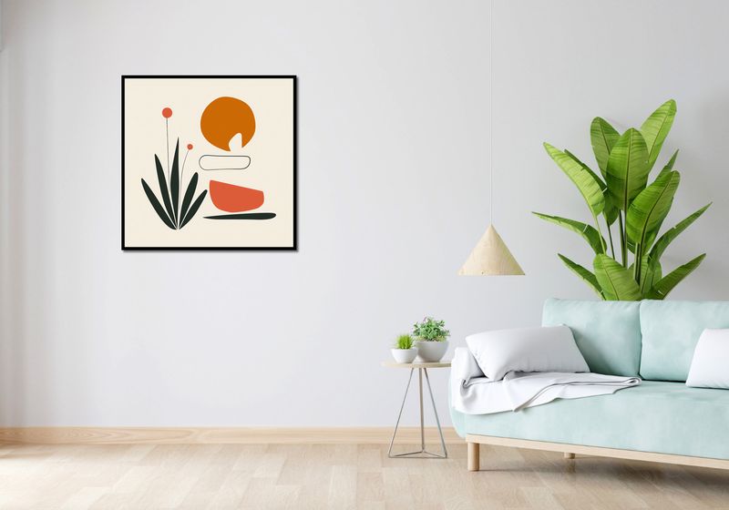 Plakat 80x80cm Abstrakcyjny Zen zdjęcie 4