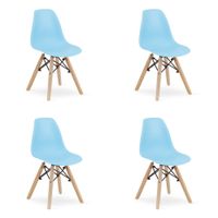 Krzesło ZUBI - niebieskie x 4