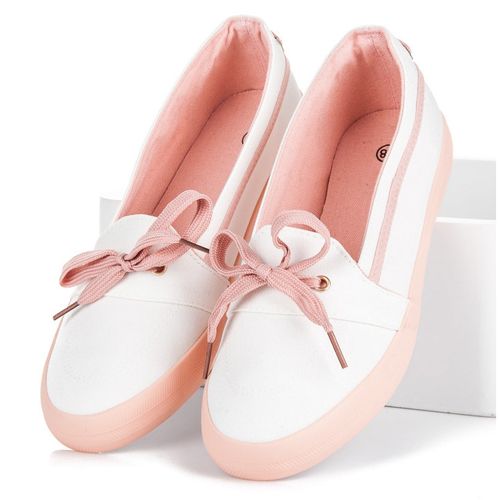 Białe wsuwane trampki r.36 na Arena.pl