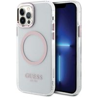 Guess GUHMP12MHTRMP iPhone 12/12 Pro 6.1" różowy/pink hard case Metal