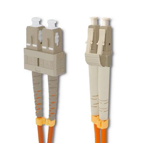 Qoltec Patchcord światłowodowy SC/UPC - LC/UPC | Multimode | 50/125 | OM2 | Duplex | 1m na Arena.pl