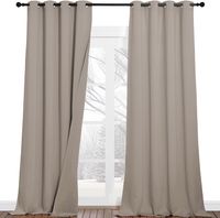 Zasłony zaciemniające 100% dźwiękochłonne 2szt. 240×132 cm POWYSTAWOWY