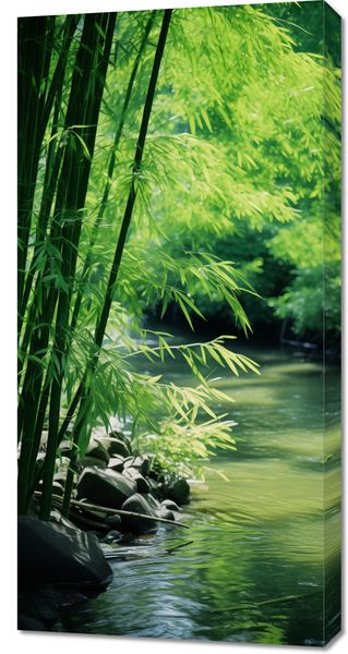 Obraz 50x100cm Spokój Bambusów zdjęcie 1