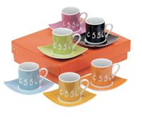 Zestaw do espresso LA DOLCE VITA, kolorowy