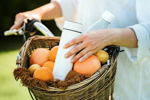 BIAŁY TERMOS KUBEK TERMICZNY NA KAWĘ HERBATĘ SMART LED DUŻY 500ml na Arena.pl