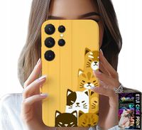 ETUI DO SAMSUNG GALAXY S25 ULTRA - LOVE CAT, WZORY Z KOTAMI, CASE + SZKŁO