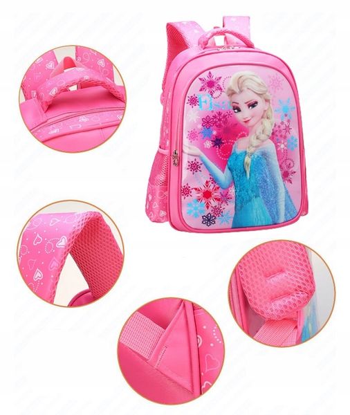 Plecak szkolny FROZEN dla dziewczynki solidny A4 KRAINA LODU mocny lekki zdjęcie 6