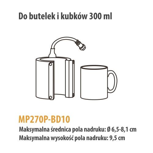 Grzałka do butelek i kubków 300 ml do prasy Elite Pro / Pro Max na Arena.pl
