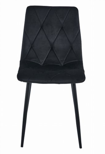 Krzesło LIBRA - czarny aksamit / nogi czarne x 1 na Arena.pl