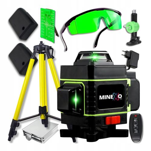 POZIOMNICA LASEROWA POZIOMICA 4D 16 LINII KRZYŻOWA 360 LASER ZESTAW na Arena.pl