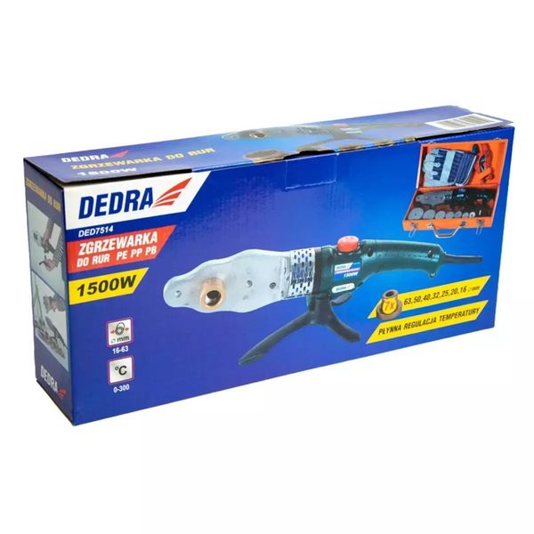 DEDRA ZGRZEWARKA DO RUR DED7514 16-63mm TERMOSTAT zdjęcie 4
