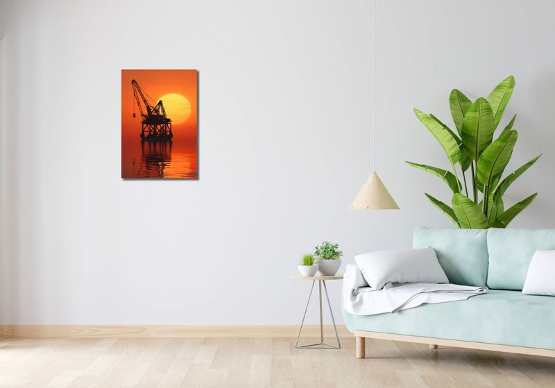 Obraz 40x60cm Sylwetka Przemysłu zdjęcie 2