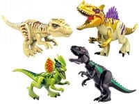 4x KLOCKI DINOZAUR DŹWIĘK RUCHOMA FIGURKA