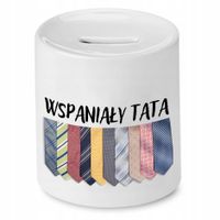 Skarbonka Dla Taty Wspaniały Tata Prezent Z Nadrukiem Ze Zdjęciem