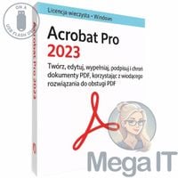 Acrobat Pro 2023 - Licencja Wieczysta (LifeTime) - Windows - Użytkownik Indywidualny - BOX (USB)