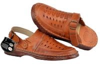 KLAPKI SANDAŁY SKÓRZANE ŁUKPOL MĘSKIE 802 SKÓRA 40