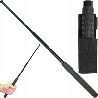 2X PAŁKA TELESKOPOWA BATON POLICYJNA STALOWA 26" 66CM DO SAMOOBRONY