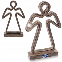 FIGURKA DREWNIANA ŚWIĄTECZNA ANIOŁ ANIOŁEK STOJĄCY DEKORACJA OZDOBA 29CM