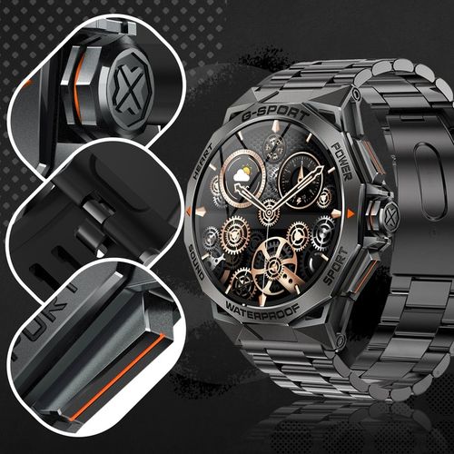 SMARTWATCH ZEGAREK MĘSKI MENU POLSKIE SPORT PULS ROZMOWY SMART WATCH AMOLED na Arena.pl