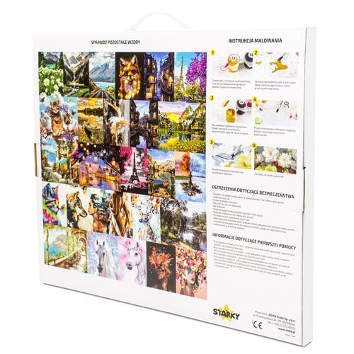 Malowanie po numerach - głowa w kwiatach na Arena.pl