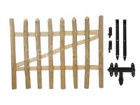 be4nature Furtka drewniana brama ogrodzeniowa szer. 100 x wys. 80 cm