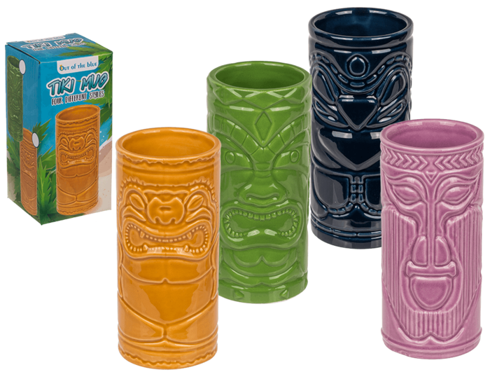 Ceramiczny Kubek TIKI do Drinków - Pomarańczowy zdjęcie 3