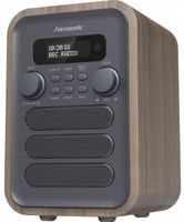 Radio sieciowe DAB, FM, Bluetooth Hanseatic HRA-23 Brązowo-Szary