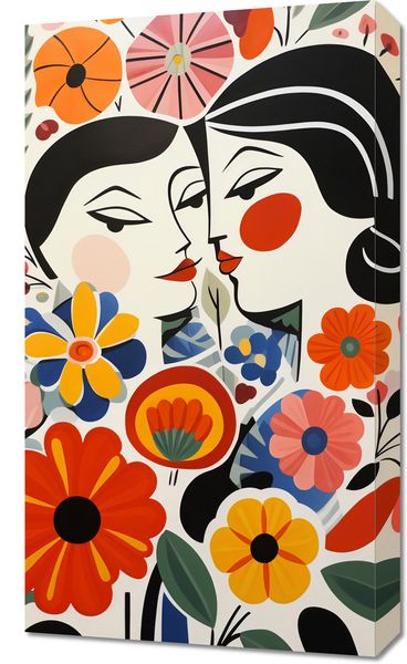 Obraz 40x70cm Kwiatowy Romans zdjęcie 1