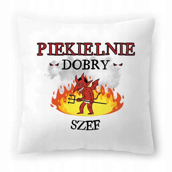 Poduszka Dla Szefa Szefunia Na Urodziny Prezent Z Nadrukiem Ze Zdjęciem zdjęcie 1