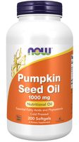 NOW FOODS Olej z nasion dyni 1000 mg (pumpkin seed oil) (200 kaps.)