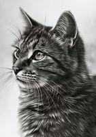 Plakat 59,4x84,1cm Kocie Wpatrzenie