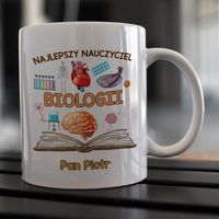 Kubek z imieniem dla nauczycielki / nauczyciela biologii