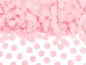 Konfetti kółka różowe jasne papierowe bibułowe, 15 g