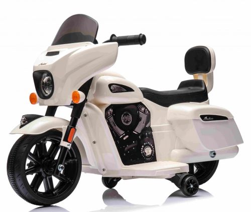 Motor Motorek Chopper 6V 35W Led Boczne Kółka Biały na Arena.pl