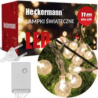 Lampki Świąteczne Led Heckermann 50L 11M Kulki