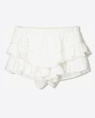 Bershka Spódnica w kolorze Jasny Beż S