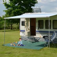 Wykładzina kempingowa do przedsionka namiotu kamepra camping 600g zielona