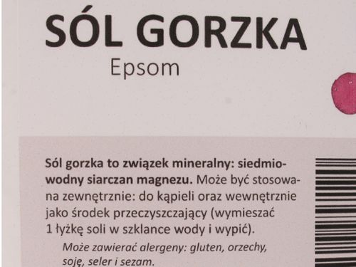 Sól gorzka Epsom - Batom - 1000g na Arena.pl