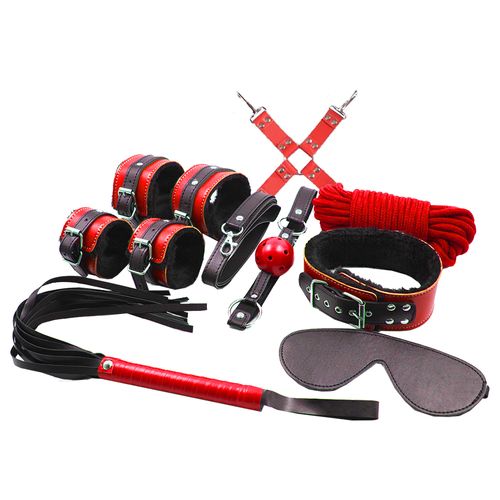 zestaw akcesoriów bondage kit red na Arena.pl