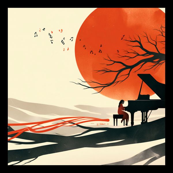 Plakat 30x30cm Pianistka zdjęcie 2