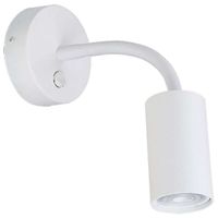Regulowana LAMPA ścienna EYE FLEX S 9070 Nowodvorski metalowa OPRAWA kinkiet tuba na elastycznym peszlu biała