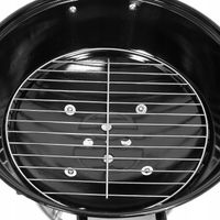 LUND GRILL OGRODOWY WĘGLOWY OKRĄGŁY POKRYWA RUSZT STALOWY 41CM + POKROWIEC