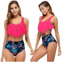 KOSTIUM STRÓJ KĄPIELOWY SEKSOWNY MODELUJĄCY FALBANKI L