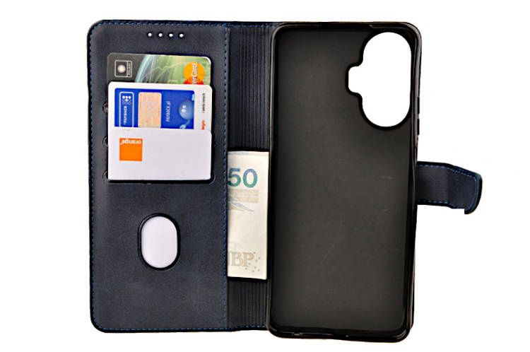Etui portfel Wallet do Realme C55 granatowy zdjęcie 3