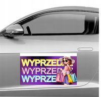 Magnes na samochód reklama magnetyczna 60x30 cm WYPRZEDAŻ