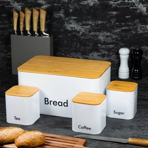 chlebak z zestawem pojemników kuchennych kinghoff kh-1026 na Arena.pl