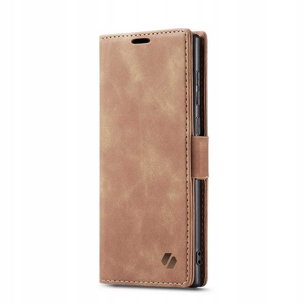 Spacecase Wallet Galaxy S22 Ultra Light Brown zdjęcie 3
