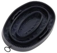 Zgrzebło Deluxe, brązowy/czarny, 16,3 cm, Covalliero