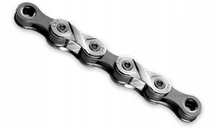 ŁAŃCUCH ROWEROWY KMC SILVER/GREY 8RZ. 114 OGNIW zdjęcie 1